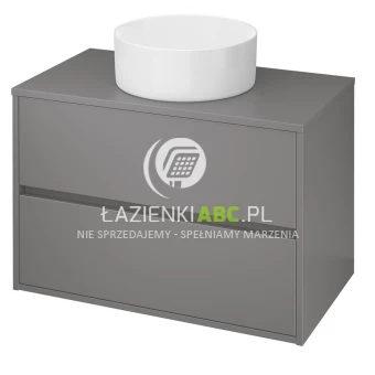 Cersanit CREA Szafka z blatem pod umywalkę 80 S924-018 szary mat