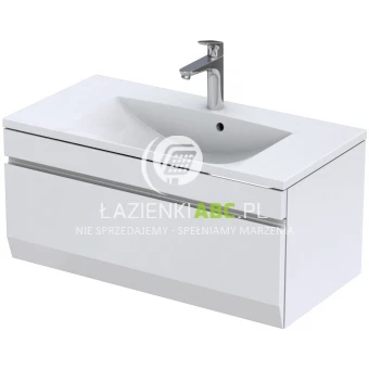 Szafka podumywalkowa 89,6x40x45,8 Oristo HORYZONT biała półmatowa OR37-SD1S-90-2