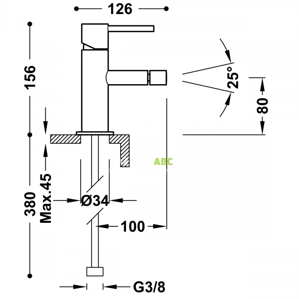 Bateria-bidetowa-uchwyt-patyk-Tres-STUDY-EXCLUSIVE-06212001BM-biala-mat-138938