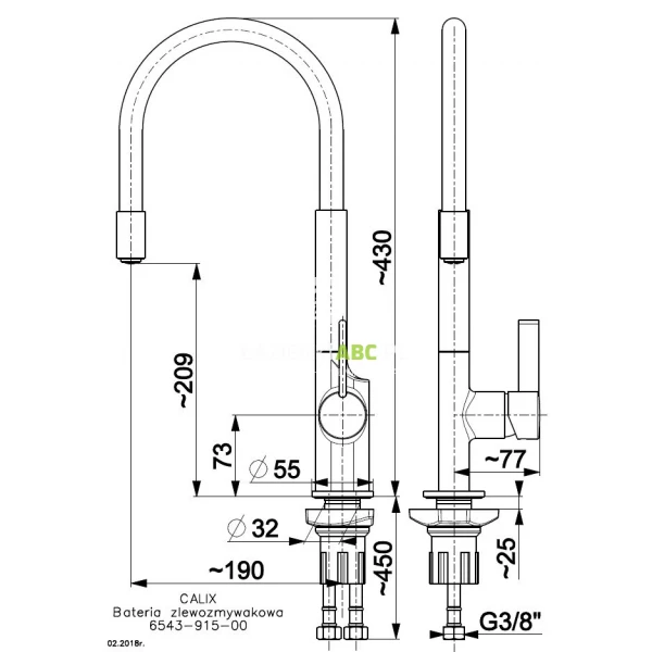 Bateria-kuchenna-KFA-CALIX-6543-915-00-96140