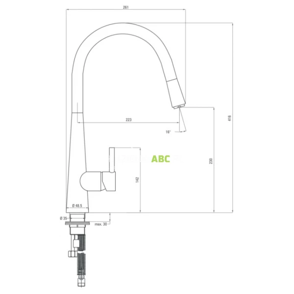 Bateria-kuchenna-z-wyciagana-wylewka-Deante-ASTER-BCA-2272M-grafitowy-granit-II-GAT.-wyprzedaz-146102