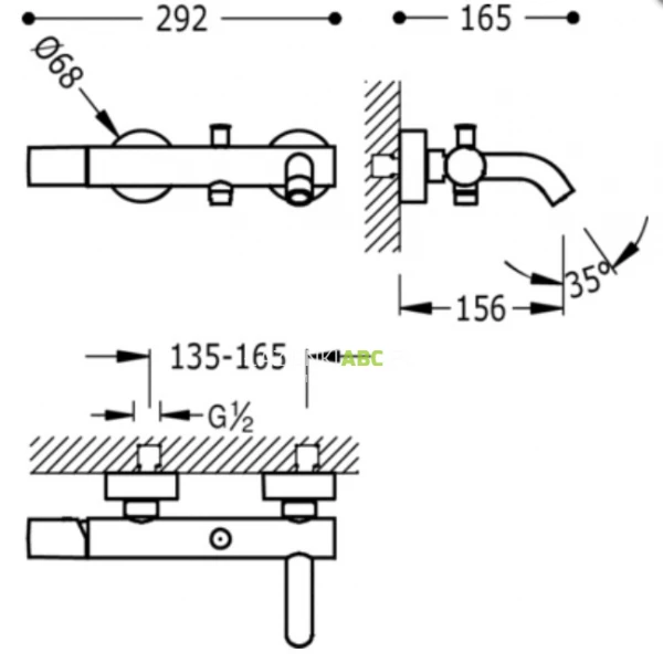 Bateria-natryskowa-z-zestawem-prysznicowym-Tres-STUDY-EXCLUSIVE-261.170.01.NM-czarny-matowy-93557