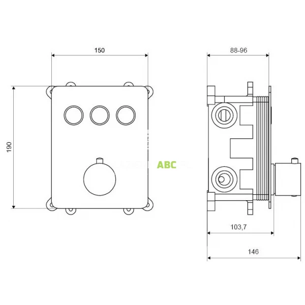 Bateria-prysznicowa-podtynkowa-termostatyczna-Excellent-KROTOS-AREX.8046CR-3-wyjscia-102189