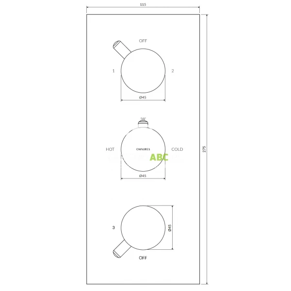 Bateria-prysznicowo-wannowa-3-drozna-termostatyczna-podtynkowa-Omnires-Y-Y1238-KROWM-bialy-mat-195421