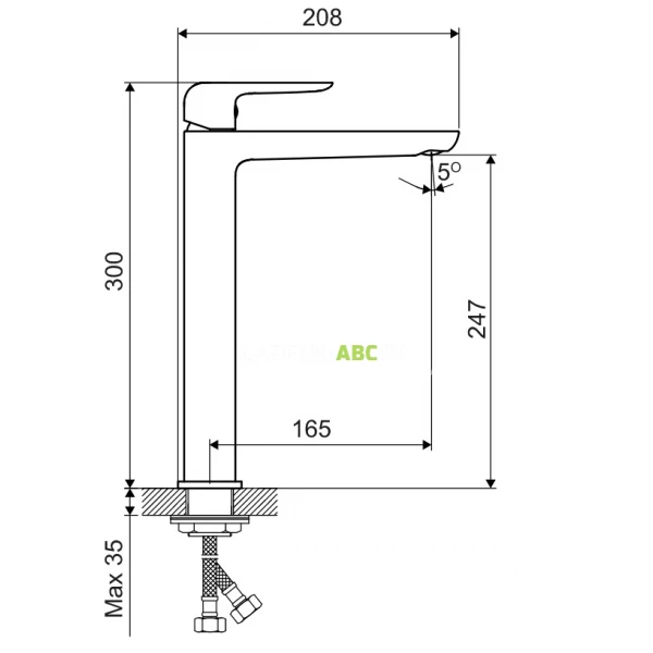 Bateria-umywalkowa-wysoka-Excellent-CLEVER-2.0-AREX.4102CR-156848