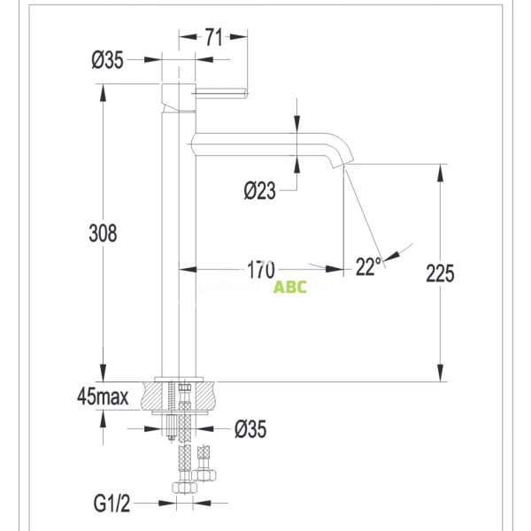 Bateria-umywalkowa-wysoka-zlota-Omnires-Y1212GL-100053