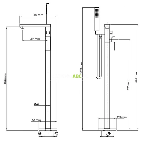 Bateria-wannowa-wolnostojaca-Oltens-GOTA-34301300-czarna-mat-156889