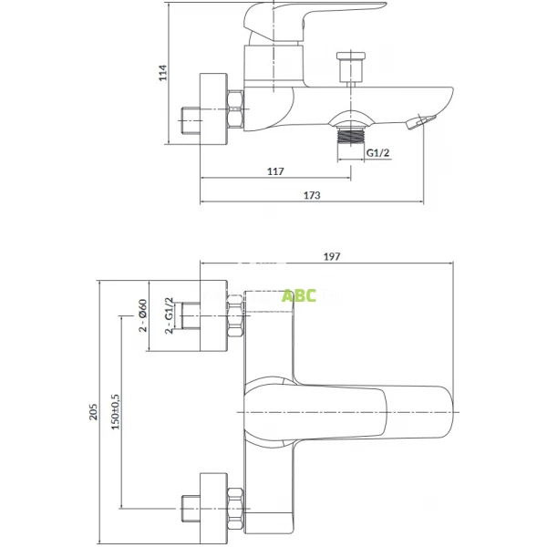 Bateria-wannowo-natryskowa-scienna-Cersanit-CITY-S951-344-122204