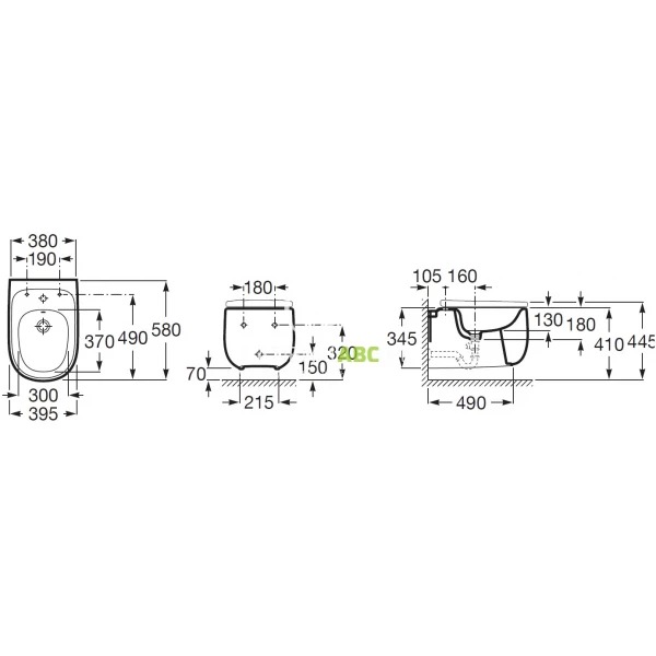 Bidet-podwieszany-58-cm-z-otworami-pod-pokrywe-bidetowa-Roca-BEYOND-A3570B6000-94959