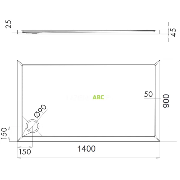 Brodzik-akrylowy-prostokatny-90x140-Omnires-MERTON-MERTON90-140-PBP-bialy-polysk-112462