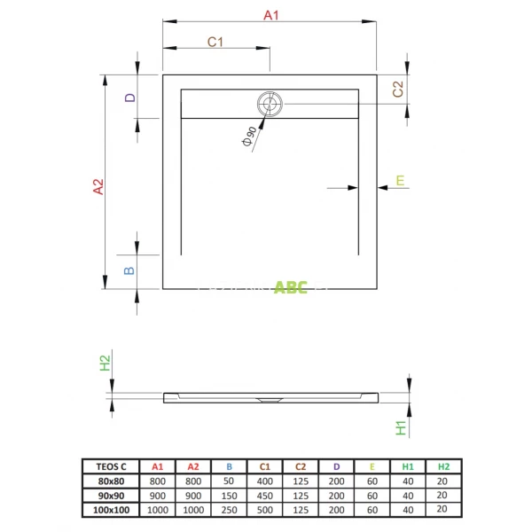 Brodzik-kwadratowy-90x90-Radaway-Teos-C-HTC9090-74-cemento-113563