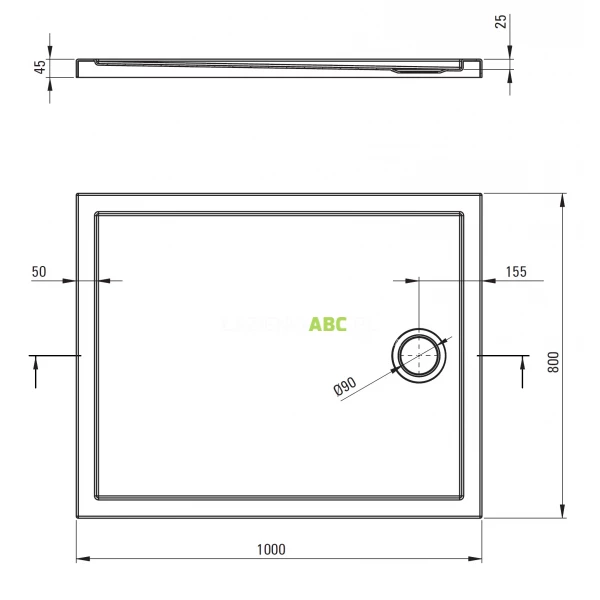 Brodzik-prostokatny-100x80-Deante-PRIZMA-KTJ-086B-195240