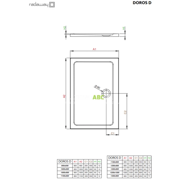 Brodzik-prostokatny-100x80x5-Radaway-DOROS-D-SDRD1080-01-82143