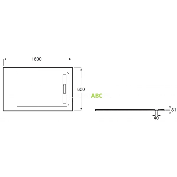Brodzik-prostokatny-160x80-odplyw-liniowy-Roca-AQUOS-AP60164032001630-perlowy-126213