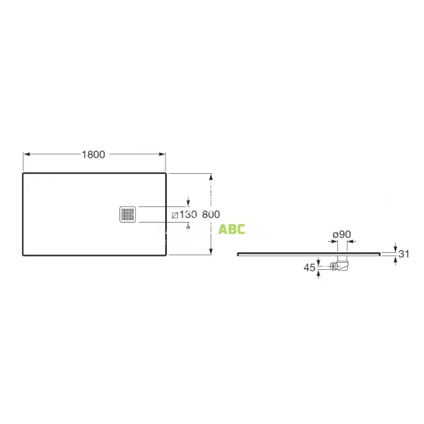 Brodzik-prostokatny-180x80-z-syfonem-w-komplecie-Roca-TERRAN-AP10170832001200-szary-lupek-79176