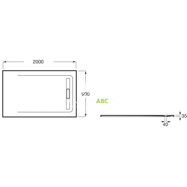 Brodzik-prostokatny-200x90-odplyw-liniowy-Roca-AQUOS-AP6017D038401630-perlowy-126208