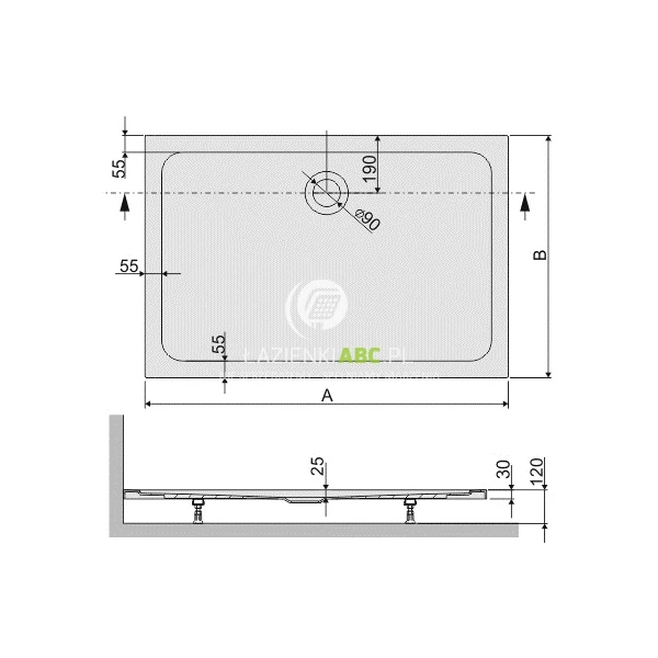 Brodzik-prostokatny-80x100x2-5-cm-Sanplast-FREE-LINE-615-040-4370-01-000-81468