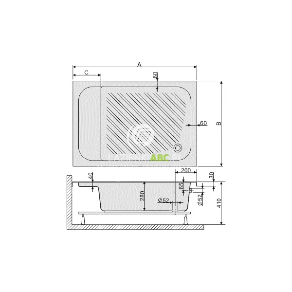Brodzik-prostokatny-80x110x28-Sanplast-CLASSIC-CL-615-010-0530-01-000-Bzs-87980