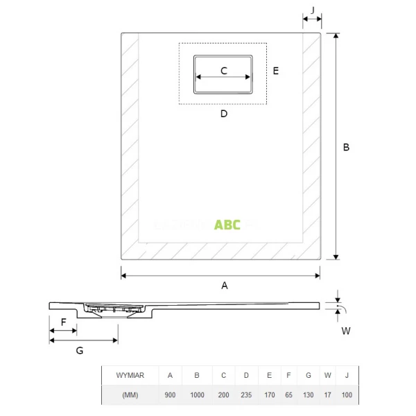 Brodzik-prostokatny-90x100-Excellent-LAVANO-SLIM-BREX.1103.100.090.CAN-cappucino-114040