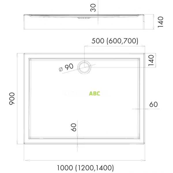 Brodzik-prostokatny-90x100x14-Schedpol-Stabilsound-3.0168-COMPETIA-29942