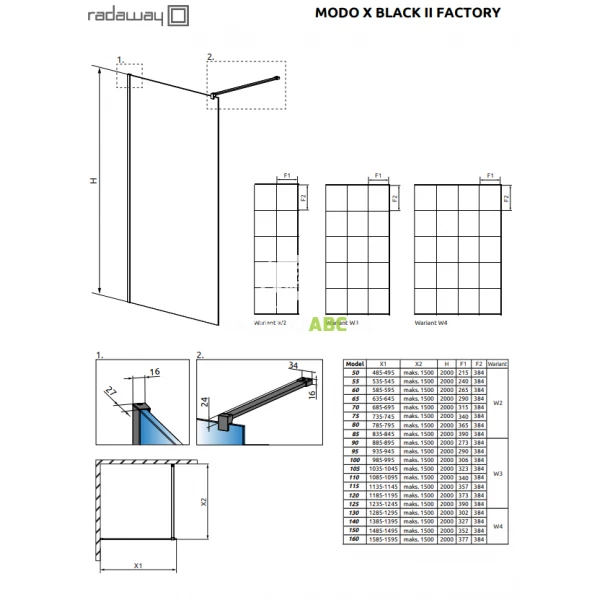 Czarna-kabina-walk-in-95x200-Radaway-MODO-X-BLACK-II-389295-54-55-Factory-107974