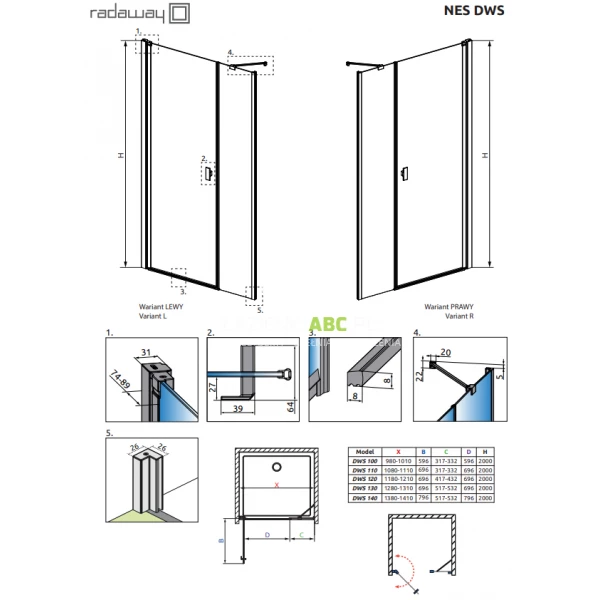 Czarne-drzwi-prysznicowe-100x200-Radaway-NES-BLACK-DWS-10028100-54-01L-lewe-103047