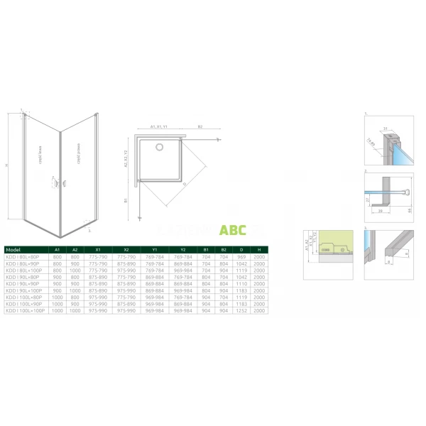 Czarne-drzwi-prysznicowe-90x200-Radaway-NES-8-BLACK-KDD-I-10071090-54-01L-lewe-108221