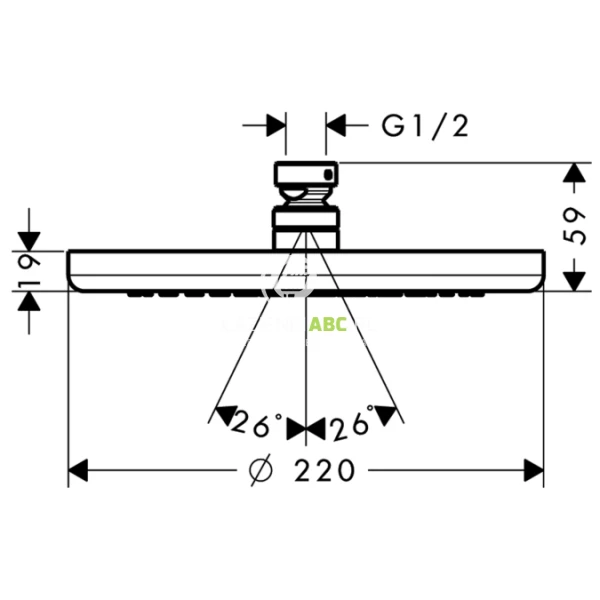 Deszczownica-Croma-220-Hansgrohe-26465000-64210