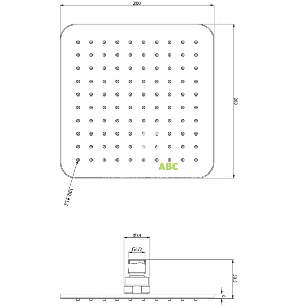 Deszczownica-kwadratowa-20x20-Omnires-SLIMLINE-WG220-OBL-czarny-mat-112339