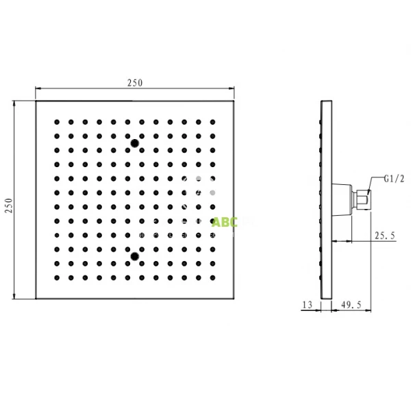 Deszczownica-kwadratowa-25x25-Omnires-OCEAN-WGR225CR-73867