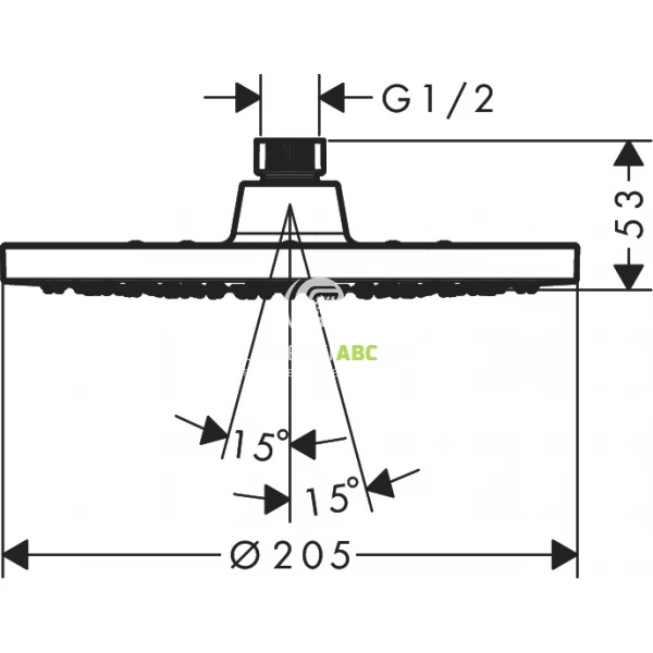 Deszczownica-okragla-200-1-funkcyjna-EcoSmart-Hansgrohe-VERNIS-BLEND-26277670-czarna-mat-149759