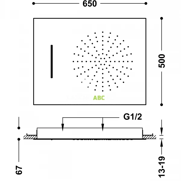 Deszczownica-sufitowa-z-2-rodzajami-strumieni-prostokatna-50x65-Tres-BARRAS-Y-DUCHA-EXCL-29997001AC-stalowa-140815