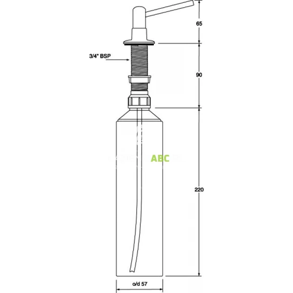 Dozownik-do-plynow-mosiezny-McAlpine-SOAP-JAD-SN-stal-szczotkowana-52288