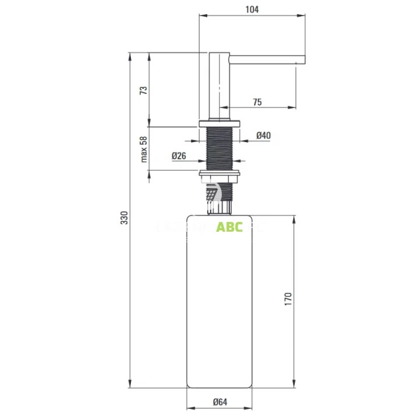 Dozownik-plynu-do-mycia-naczyn-75-mm-Deante-ASTER-ZZZ-N0DD-czarny-134630