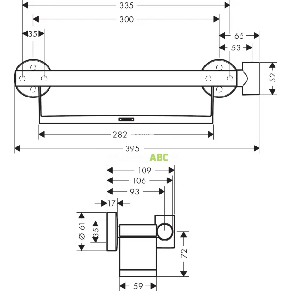 Drazek-prysznicowy-Comfort-z-polka-i-uchwytem-prysznicowym-40-cm-Hansgrohe-UNICA-26328400-bialy-chrom-142112