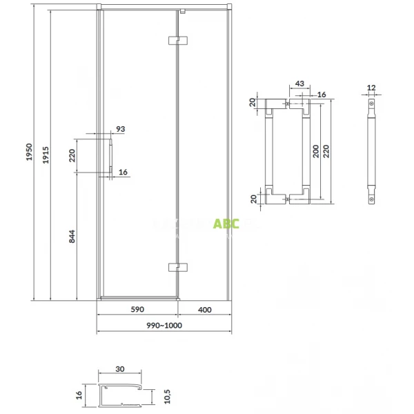 Drzwi-prysznicowe-100x195-Cersanit-LARGA-S932-117-prawe-130847
