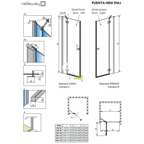 Drzwi-prysznicowe-100x200-Radaway-FUENTA-NEW-DWJ-384014-01-01L-lewe-97614