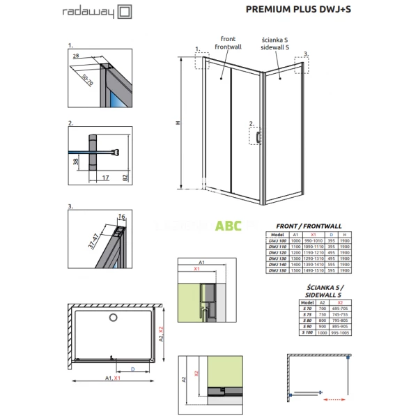 Drzwi-prysznicowe-120x190-Radaway-PREMIUM-PLUS-DWJ-33313-01-08N-brazowa-96837