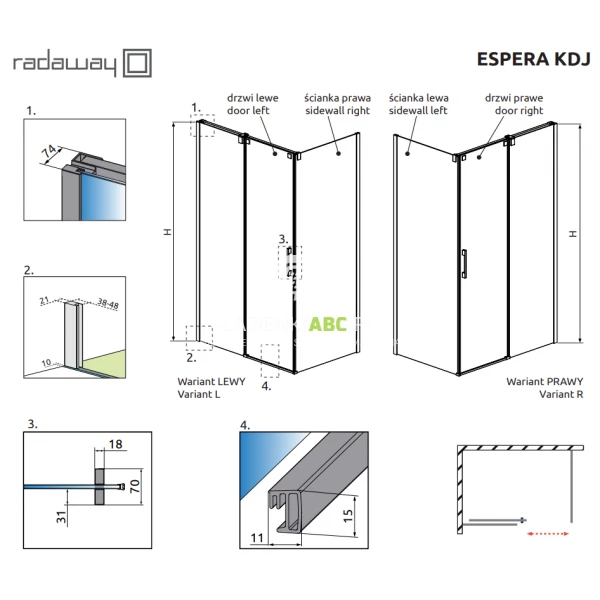 Drzwi-prysznicowe-do-kabiny-front-110x200-Radaway-ESPERA-KDJ-380545-01R-380231-01R-prawy-123735