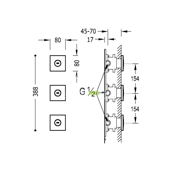 Dysze-kwadratowe-z-hydromasazem-80-mm-wbudowane-Tres-299.515.06-chrom-blyszczacy-85157