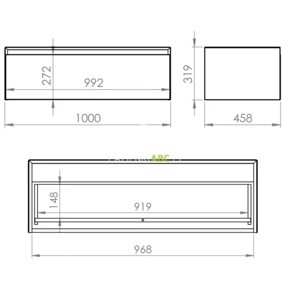 Elita-SPLIT-Komoda-z-blatem-100-cm-1S-169107-biala-148958