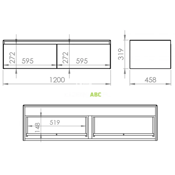 Elita-SPLIT-Komoda-z-blatem-120-cm-2S-169108-biala-148959
