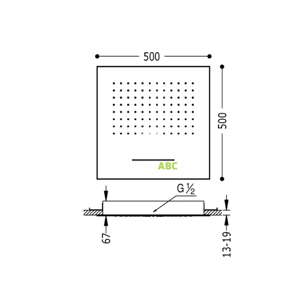 Glowica-natryskowa-podtynkowa-kwadratowa-500-mm-z-kaskada-Tres-299.955.01-81134
