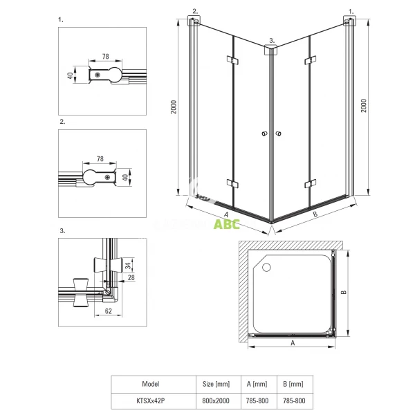 Kabina-kwadratowa-80x80-Deante-KERRIA-PLUS-NERO-KTSXN42P-podwojne-drzwi-skladane-czarny-mat-179976