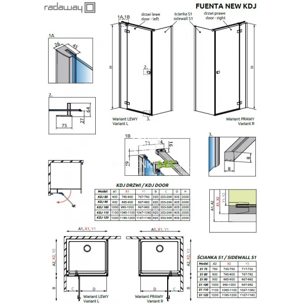 Kabina-kwadratowa-90Lx90-Radaway-FUENTA-NEW-KDJ-384044-01-01L-384050-01-01-lewa-97549