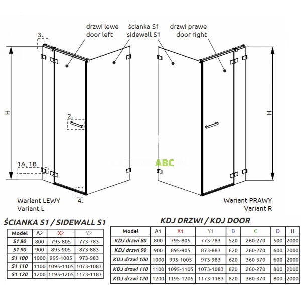 Kabina-kwadratowa-90Px90-Radaway-EUPHORIA-KDJ-383612-01R-383241-01R-383050-01-prawa-97752
