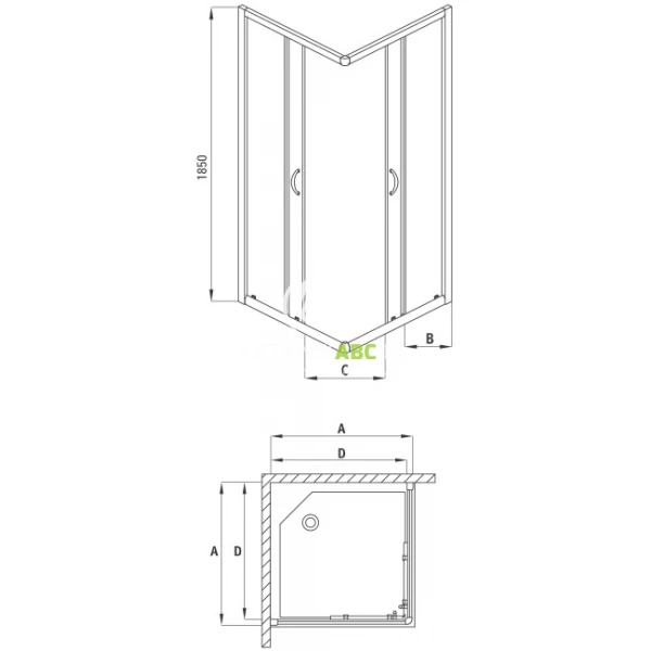 Kabina-kwadratowa-90x90-Deante-FUNKIA-KYC-441K-grafitowa-75620