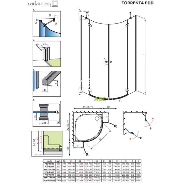 Kabina-polokragla-100x100x195-Radaway-TORRENTA-PDD-131620-01-01-97159