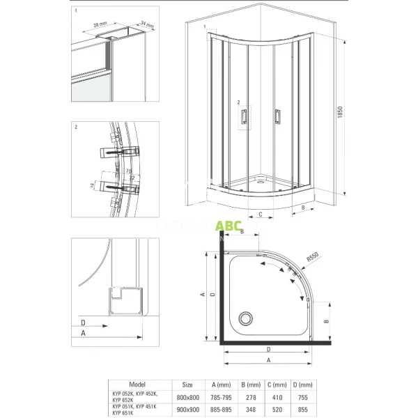 Kabina-polokragla-90x90-Deante-FUNKIA-KYP-N51K-czarna-109577