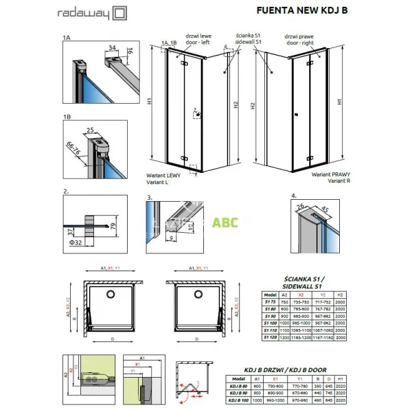 Kabina-prostokatna-100Px90-Radaway-FUENTA-NEW-KDJ-B-384083-01-01R-384050-01-01-prawa-97590